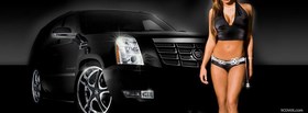 black car and hot woman cover black car and hot woman facebook cover