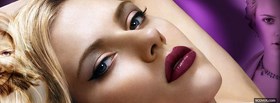 scarlett johanson with makeup cover scarlett johanson with makeup facebook cover
