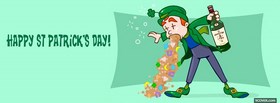 funny leprechaun vomiting cereal cover funny leprechaun vomiting cereal facebook cover