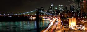 city lights and brigde at night cover city lights and brigde at night facebook cover