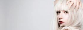 lady gaga with white hair cover lady gaga with white hair facebook cover