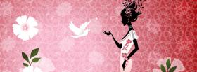 woman standing bird creative cover woman standing bird creative facebook cover