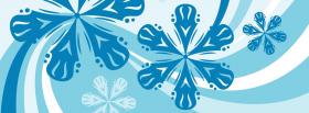 blue snowflakes creative cover blue snowflakes creative facebook cover