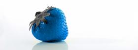 blue strawberry food cover blue strawberry food facebook cover